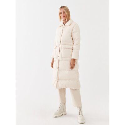 Peserico Easy Kurtka puchowa M24434 Écru Regular Fit 48 Kremowy Damskie Peserico Easy Kurtka puchowa M24434 Écru Regular Fit 48 Kremowy Damskie