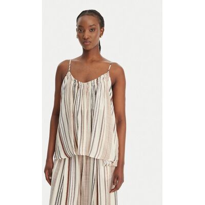 Eleh Top SS260131 Écru Regular Fit 46 Kremowy Damskie Eleh Top SS260131 Écru Regular Fit 46 Kremowy Damskie