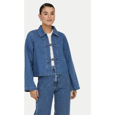 ONLY Kurtka jeansowa Thora 15357228 Niebieski Regular Fit XL Niebieski Damskie ONLY Kurtka jeansowa Thora 15357228 Niebieski Regular Fit XL Niebieski Damskie