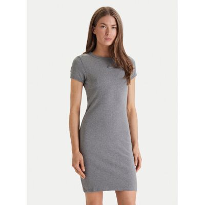 Calvin Klein Jeans Sukienka codzienna LV047B266G Szary Slim Fit XXS Szary Damskie Calvin Klein Jeans Sukienka codzienna LV047B266G Szary Slim Fit XXS Szary Damskie