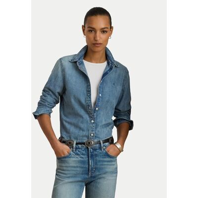 Polo Ralph Lauren LAUREN RALPH LAUREN Koszula jeansowa 200P08166001 Niebieski Straight Fit S Niebieski Damskie Polo Ralph Lauren LAUREN RALPH LAUREN Koszula jeansowa 200P08166001 Niebieski Straight Fit S Niebieski Damskie