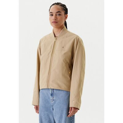 Tommy Hilfiger Kurtka bomber WW0WW45619 Beżowy Relaxed Fit XXL Beżowy Damskie Tommy Hilfiger Kurtka bomber WW0WW45619 Beżowy Relaxed Fit XXL Beżowy Damskie