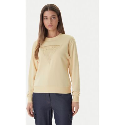 Guess Bluza W6GQ09 K3183 Żółty jasny Regular Fit XS Żółty jasny Damskie Guess Bluza W6GQ09 K3183 Żółty jasny Regular Fit XS Żółty jasny Damskie