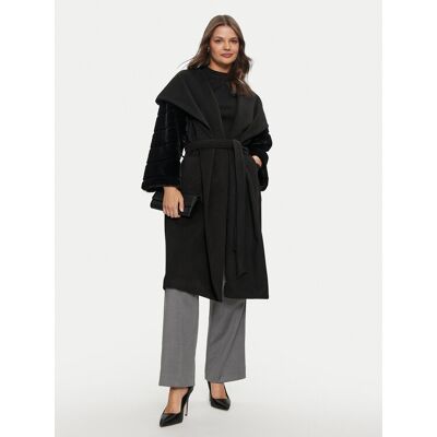 Gaudi Płaszcz przejściowy 421FD35014 Czarny Regular Fit 42 Czarny Damskie Gaudi Płaszcz przejściowy 421FD35014 Czarny Regular Fit 42 Czarny Damskie