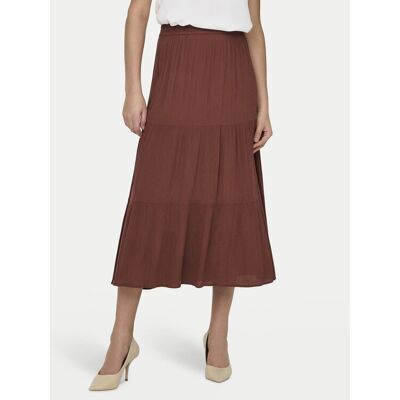 ONLY Spódnica maxi Mikka 15324808 Brązowy Regular Fit M Brązowy Damskie ONLY Spódnica maxi Mikka 15324808 Brązowy Regular Fit M Brązowy Damskie