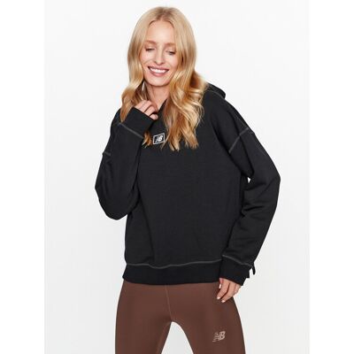 New Balance Bluza Essentials French Terry Hoodie WT33512 Czarny Regular Fit M Czarny Damskie New Balance Bluza Essentials French Terry Hoodie WT33512 Czarny Regular Fit M Czarny Damskie