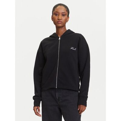 KARL LAGERFELD Bluza A3W20067 Czarny Regular Fit S Czarny Damskie KARL LAGERFELD Bluza A3W20067 Czarny Regular Fit S Czarny Damskie