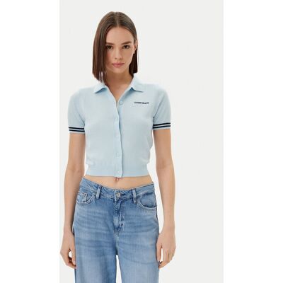 Guess Jeans Kardigan W5GR03 Z3HO2 Błękitny Regular Fit XL Niebieski jasny Damskie Guess Jeans Kardigan W5GR03 Z3HO2 Błękitny Regular Fit XL Niebieski jasny Damskie