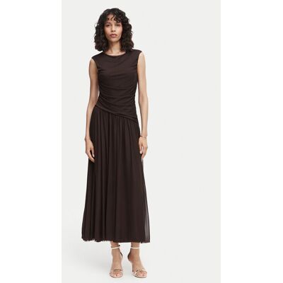 Vero Moda Sukienka wieczorowa Penelope 10351455 Brązowy ciemny Regular Fit L Brązowy ciemny Damskie Vero Moda Sukienka wieczorowa Penelope 10351455 Brązowy ciemny Regular Fit L Brązowy ciemny Damskie