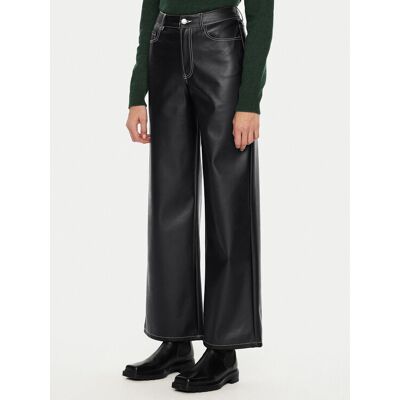JJXX Spodnie z imitacji skóry Lila 12276595 Czarny Wide Leg XS Czarny Damskie JJXX Spodnie z imitacji skóry Lila 12276595 Czarny Wide Leg XS Czarny Damskie