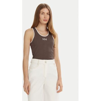Max Mara Leisure Top Sax 2516941027 Brązowy Slim Fit XL Brązowy Damskie Max Mara Leisure Top Sax 2516941027 Brązowy Slim Fit XL Brązowy Damskie