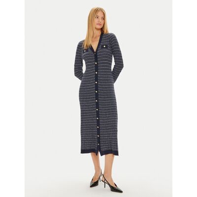 Tommy Hilfiger Sukienka dzianinowa WW0WW43083 Granatowy Regular Fit M Granatowy Damskie Tommy Hilfiger Sukienka dzianinowa WW0WW43083 Granatowy Regular Fit M Granatowy Damskie