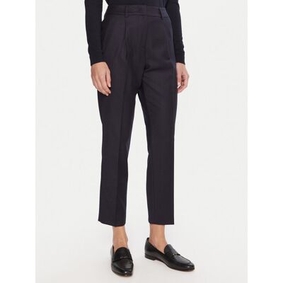 Weekend Max Mara Spodnie materiałowe Caldaia 2525136152 Granatowy Regular Fit 40 Granatowy Damskie Weekend Max Mara Spodnie materiałowe Caldaia 2525136152 Granatowy Regular Fit 40 Granatowy Damskie