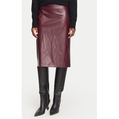 Marella Spódnica z imitacji skóry Biada 2623106071 Bordowy Slim Fit 38 Bordowy Damskie Marella Spódnica z imitacji skóry Biada 2623106071 Bordowy Slim Fit 38 Bordowy Damskie