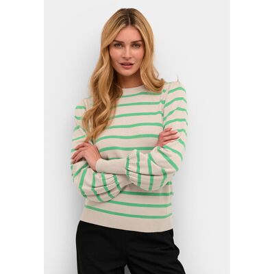 Kaffe Sweter Kamala 10506891 Zielony Regular Fit S Zielony Damskie Kaffe Sweter Kamala 10506891 Zielony Regular Fit S Zielony Damskie