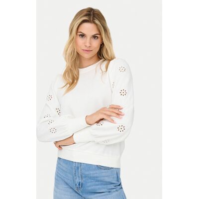 ONLY Bluza Femme 15315687 Biały Regular Fit M Biały Damskie ONLY Bluza Femme 15315687 Biały Regular Fit M Biały Damskie