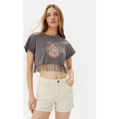 Noisy May T-Shirt Gaby 27033386 Szary Regular Fit S Szary Damskie Noisy May T-Shirt Gaby 27033386 Szary Regular Fit S Szary Damskie