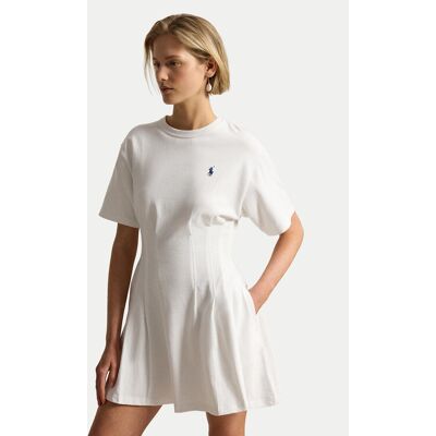 Polo Ralph Lauren Sukienka codzienna 211A96342002 Biały Slim Fit M Biały Damskie Polo Ralph Lauren Sukienka codzienna 211A96342002 Biały Slim Fit M Biały Damskie