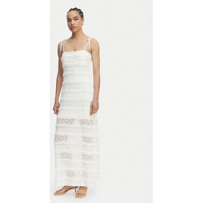 Vero Moda Sukienka wieczorowa Lucia 10348443 Kremowy Regular Fit L Kremowy Damskie Vero Moda Sukienka wieczorowa Lucia 10348443 Kremowy Regular Fit L Kremowy Damskie