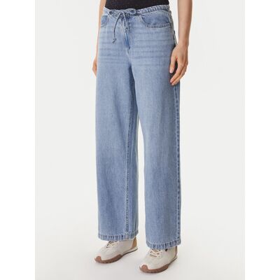 DKNY Jeansy DJ6G4184 Niebieski Wide Leg L Niebieski Damskie DKNY Jeansy DJ6G4184 Niebieski Wide Leg L Niebieski Damskie