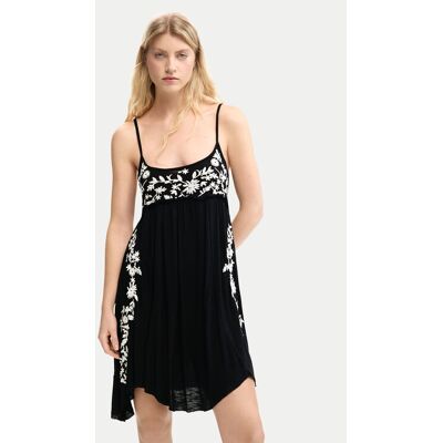 Desigual Sukienka letnia Cassatt 26SWVK42 Czarny Regular Fit XS Czarny Damskie Desigual Sukienka letnia Cassatt 26SWVK42 Czarny Regular Fit XS Czarny Damskie