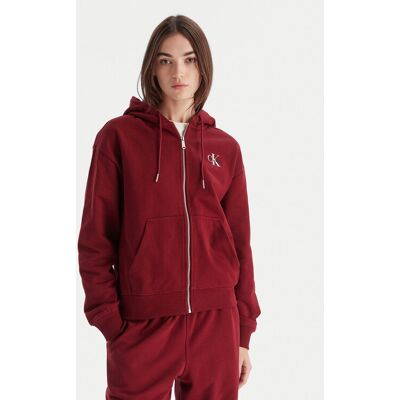 Calvin Klein Jeans Bluza Monologo LV047B270G Bordowy Regular Fit S Bordowy Damskie Calvin Klein Jeans Bluza Monologo LV047B270G Bordowy Regular Fit S Bordowy Damskie