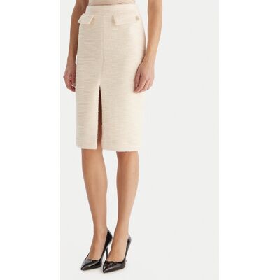 Babylon Spódnica midi S00601 Écru Regular Fit 44 Kremowy Damskie Babylon Spódnica midi S00601 Écru Regular Fit 44 Kremowy Damskie