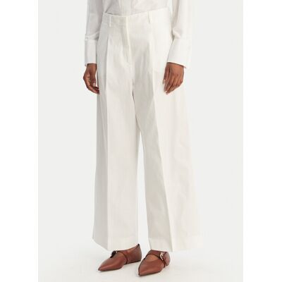 Weekend Max Mara Spodnie materiałowe Bellico 2615131072 Biały Regular Fit 42 Biały Damskie Weekend Max Mara Spodnie materiałowe Bellico 2615131072 Biały Regular Fit 42 Biały Damskie