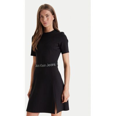 Calvin Klein Jeans Sukienka codzienna LV047F290G Czarny Regular Fit XS Czarny Damskie Calvin Klein Jeans Sukienka codzienna LV047F290G Czarny Regular Fit XS Czarny Damskie