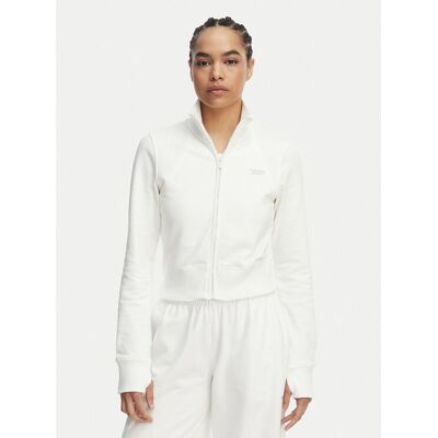 Tommy Jeans Bluza Metallic Logo DW0DW22580 Biały Slim Fit XS Biały Damskie Tommy Jeans Bluza Metallic Logo DW0DW22580 Biały Slim Fit XS Biały Damskie