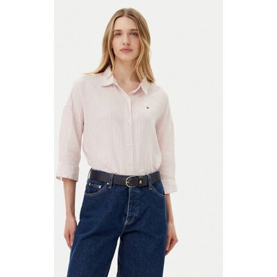 Tommy Hilfiger Koszula WW0WW46169 Różowy Loose Fit 42 Różowy Damskie Tommy Hilfiger Koszula WW0WW46169 Różowy Loose Fit 42 Różowy Damskie