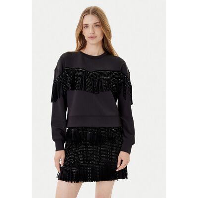 DKNY Bluza P5GH7XQE Czarny Relaxed Fit M Czarny Damskie DKNY Bluza P5GH7XQE Czarny Relaxed Fit M Czarny Damskie
