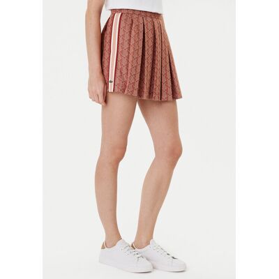 Lacoste Spódnica plisowana JF0516 Brązowy Regular Fit 44 Brązowy Damskie Lacoste Spódnica plisowana JF0516 Brązowy Regular Fit 44 Brązowy Damskie