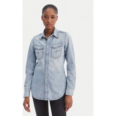 G-Star Raw Koszula jeansowa D27714-D539 Niebieski Slim Fit XS Niebieski Damskie G-Star Raw Koszula jeansowa D27714-D539 Niebieski Slim Fit XS Niebieski Damskie