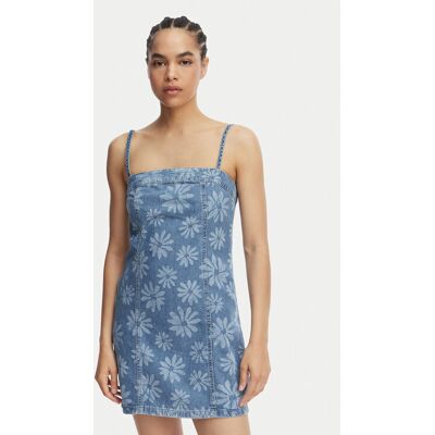 Roxy Sukienka jeansowa Dreamy Daze ERJDD03011 Niebieski Regular Fit S Niebieski Damskie Roxy Sukienka jeansowa Dreamy Daze ERJDD03011 Niebieski Regular Fit S Niebieski Damskie