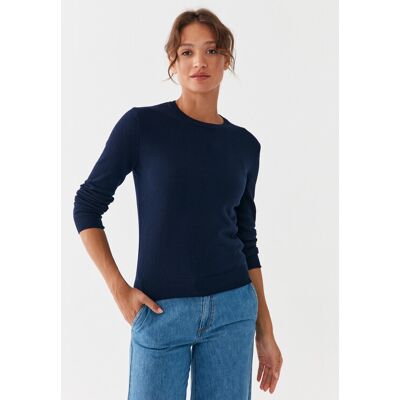 United Colors Of Benetton Sweter 1002D1K01 Granatowy Regular Fit M Granatowy Damskie United Colors Of Benetton Sweter 1002D1K01 Granatowy Regular Fit M Granatowy Damskie