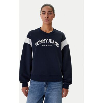 Tommy Jeans Bluza Varsity DW0DW22365 Granatowy Boxy Fit XS Granatowy Damskie Tommy Jeans Bluza Varsity DW0DW22365 Granatowy Boxy Fit XS Granatowy Damskie