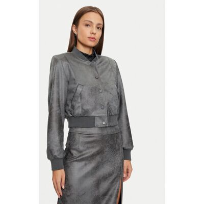 ONLY Kurtka z imitacji skóry Paris 15330040 Szary Regular Fit M Szary Damskie ONLY Kurtka z imitacji skóry Paris 15330040 Szary Regular Fit M Szary Damskie
