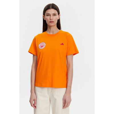 Adidas T-Shirt FARM Graphic JD6293 Pomarańczowy Regular Fit S Pomarańczowy Damskie Adidas T-Shirt FARM Graphic JD6293 Pomarańczowy Regular Fit S Pomarańczowy Damskie