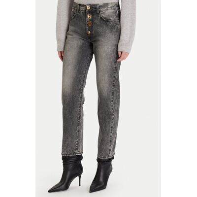 ViCOLO Jeansy DF5043 Szary Regular Fit XS Szary Damskie ViCOLO Jeansy DF5043 Szary Regular Fit XS Szary Damskie