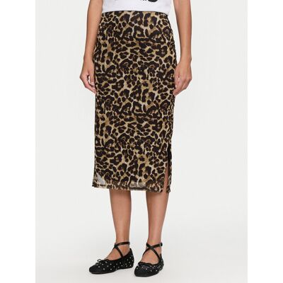 JDY Spódnica midi Lea 15345811 Brązowy Slim Fit M Brązowy Damskie JDY Spódnica midi Lea 15345811 Brązowy Slim Fit M Brązowy Damskie