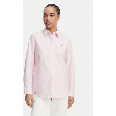 Tommy Hilfiger Koszula Fit Flag Embroidery Oxford WW0WW46111 Różowy Regular Fit 42 Różowy Damskie Tommy Hilfiger Koszula Fit Flag Embroidery Oxford WW0WW46111 Różowy Regular Fit 42 Różowy Damskie