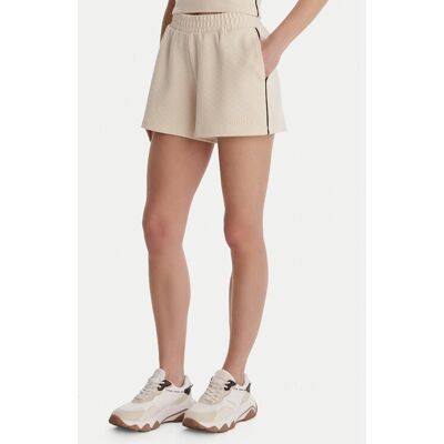 Guess Szorty sportowe V6GD08 K3004 Écru Relaxed Fit L Kremowy Damskie Guess Szorty sportowe V6GD08 K3004 Écru Relaxed Fit L Kremowy Damskie