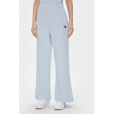 Tommy Jeans Spodnie dresowe DW0DW17312 Błękitny Wide Leg L Niebieski jasny Damskie Tommy Jeans Spodnie dresowe DW0DW17312 Błękitny Wide Leg L Niebieski jasny Damskie