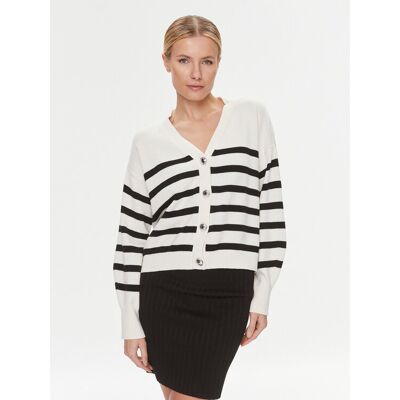 Guess Kardigan W4RR56 Z37L1 Écru Regular Fit XXL Kremowy Damskie Guess Kardigan W4RR56 Z37L1 Écru Regular Fit XXL Kremowy Damskie