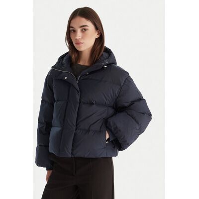 Calvin Klein Kurtka puchowa LV044D525G Granatowy Relaxed Fit L Granatowy Damskie Calvin Klein Kurtka puchowa LV044D525G Granatowy Relaxed Fit L Granatowy Damskie