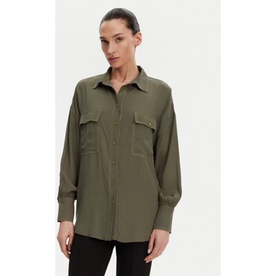 ACCESS FASHION Koszula 53-7006-394 Zielony Relaxed Fit S_M Zielony Damskie ACCESS FASHION Koszula 53-7006-394 Zielony Relaxed Fit S_M Zielony Damskie