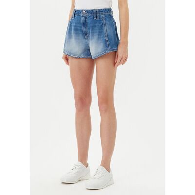 Please Szorty jeansowe D0KDEH0W7S Niebieski Regular Fit L Niebieski Damskie Please Szorty jeansowe D0KDEH0W7S Niebieski Regular Fit L Niebieski Damskie