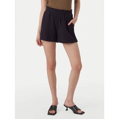 Vero Moda Szorty materiałowe Natali 10279687 Czarny Baggy Fit XL Czarny Damskie Vero Moda Szorty materiałowe Natali 10279687 Czarny Baggy Fit XL Czarny Damskie