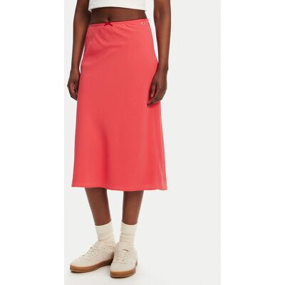 Tommy Jeans Spódnica midi Tjw Midi Aop Skirt DW0DW20272 Koralowy Regular Fit XS Koralowy Damskie Tommy Jeans Spódnica midi Tjw Midi Aop Skirt DW0DW20272 Koralowy Regular Fit XS Koralowy Damskie